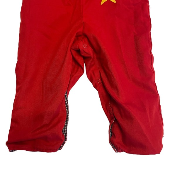 THE BAILEY BOYS RED BLUE GINGHAM REVERSIBLE LONG JOHN ROMPER 2T - Picture 4 of 12